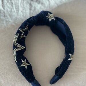 NWT Boden Navy Blue Star Embellished Headband